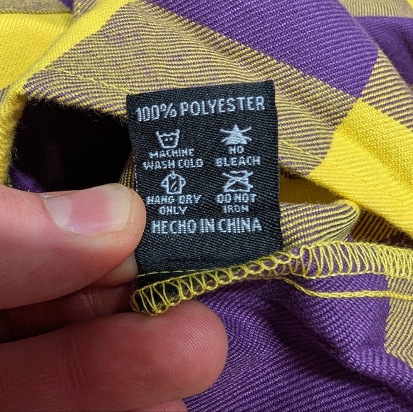 Dixxon The Mamba Kobe Bryant Flannel Mens Button Down Plaid Size Small New Tags - Picture 9 of 10